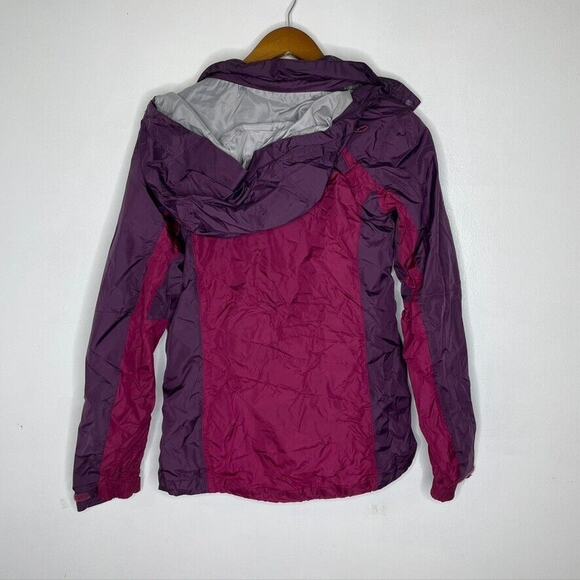 Eddie Bauer Purple Weather Edge W/ Detachable Hood Rain Coat Jacket Size S Women - Picture 7 of 7